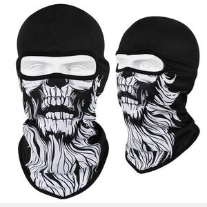 Tactical Skull Ghost Printed Full Face Mask Balaclava Halloween Ski Motorcycle